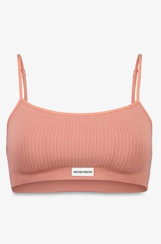 Top Women'secret sin costuras rosa talla única