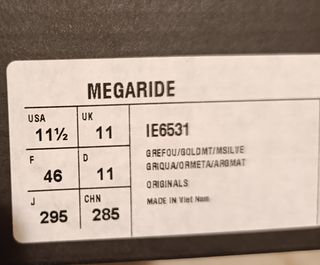 Adidas Megaride Grigio Oro Tg 46