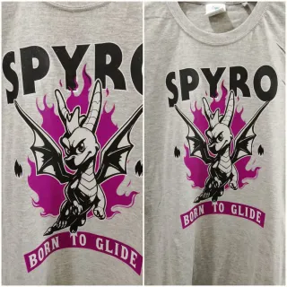 Camiseta Spyro the Dragon gris