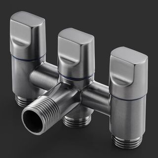 Válvula triple salida acero inoxidable