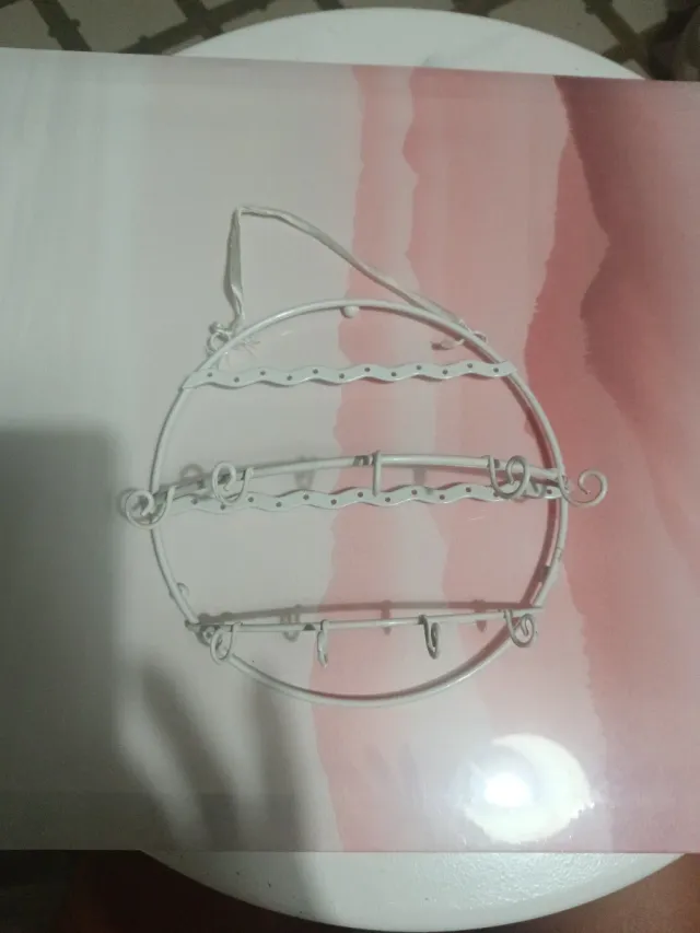 Expositor Joyería Colgante Blanco