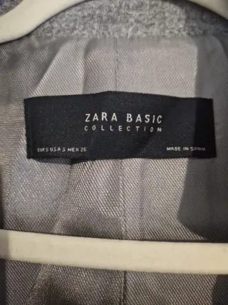 Abrigo Zara paño gris