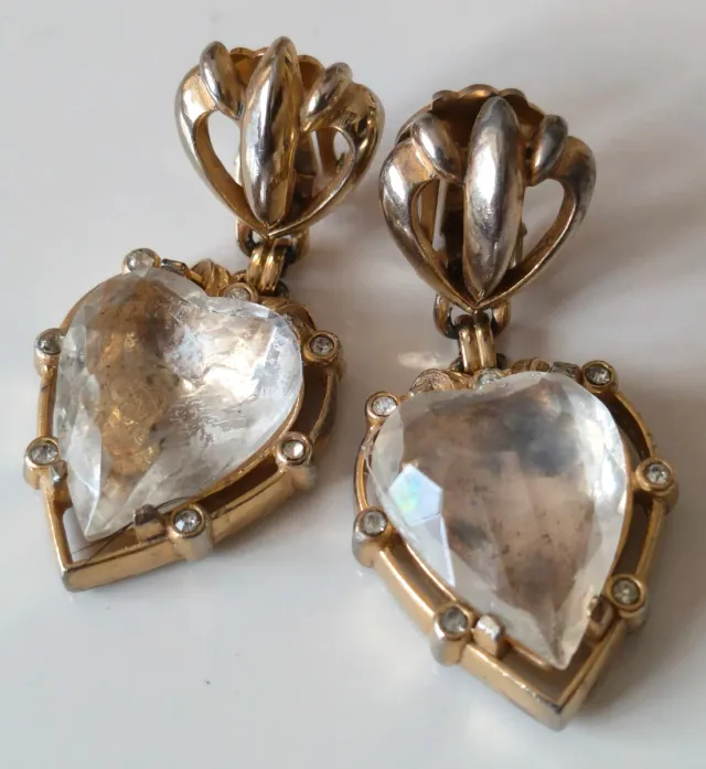 Pendientes Clip Elsa Schiaparelli vintage 40s-50s