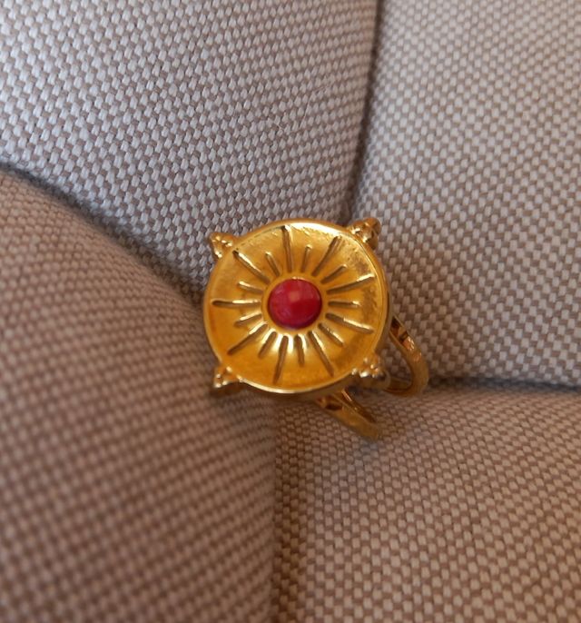 Anillo Estrella de los Vientos Ajustable