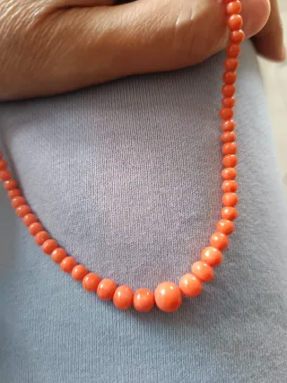 Collana corallo Sciacca sfumato