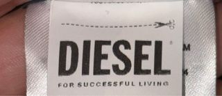 Chaqueta de cuero Diesel Negra