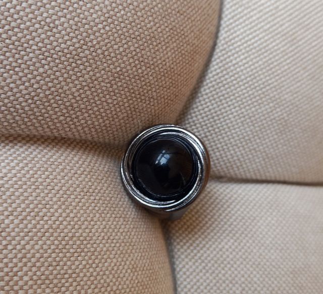 Anillo bisutería negro T 18 mm Vintage