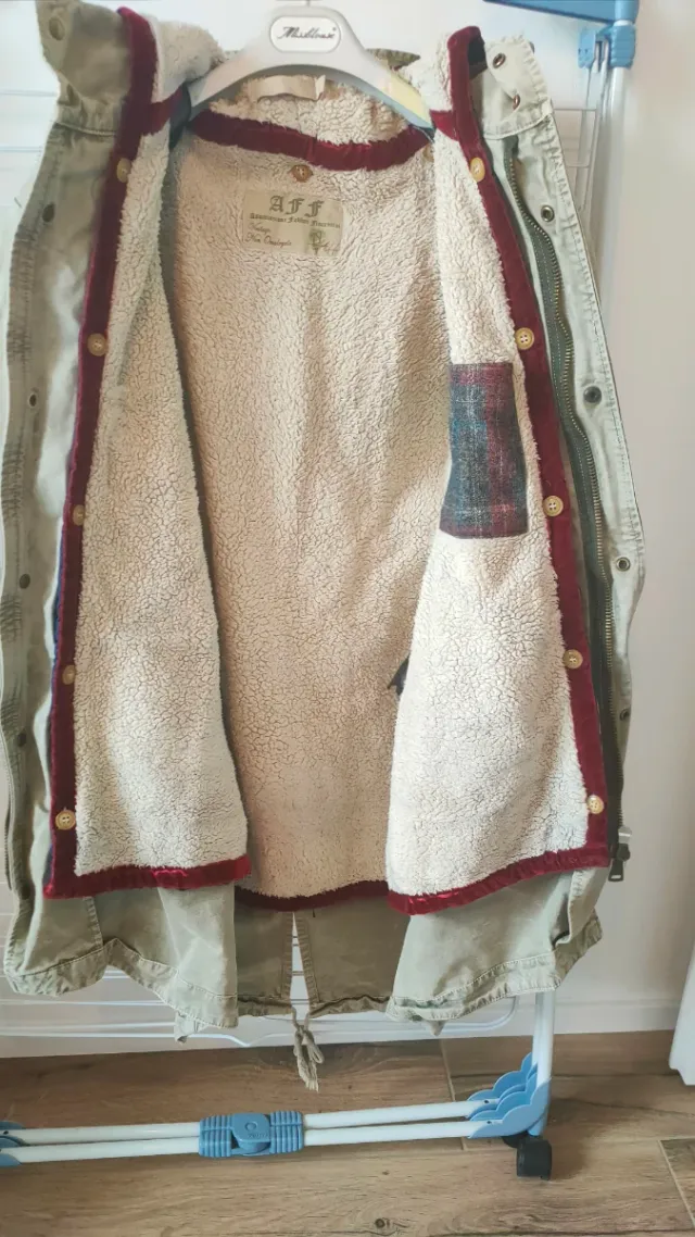 Parka invernale uomo verde taglia L