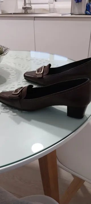 Zapatos Pitillos Marrones Talla 39 Sin Usar