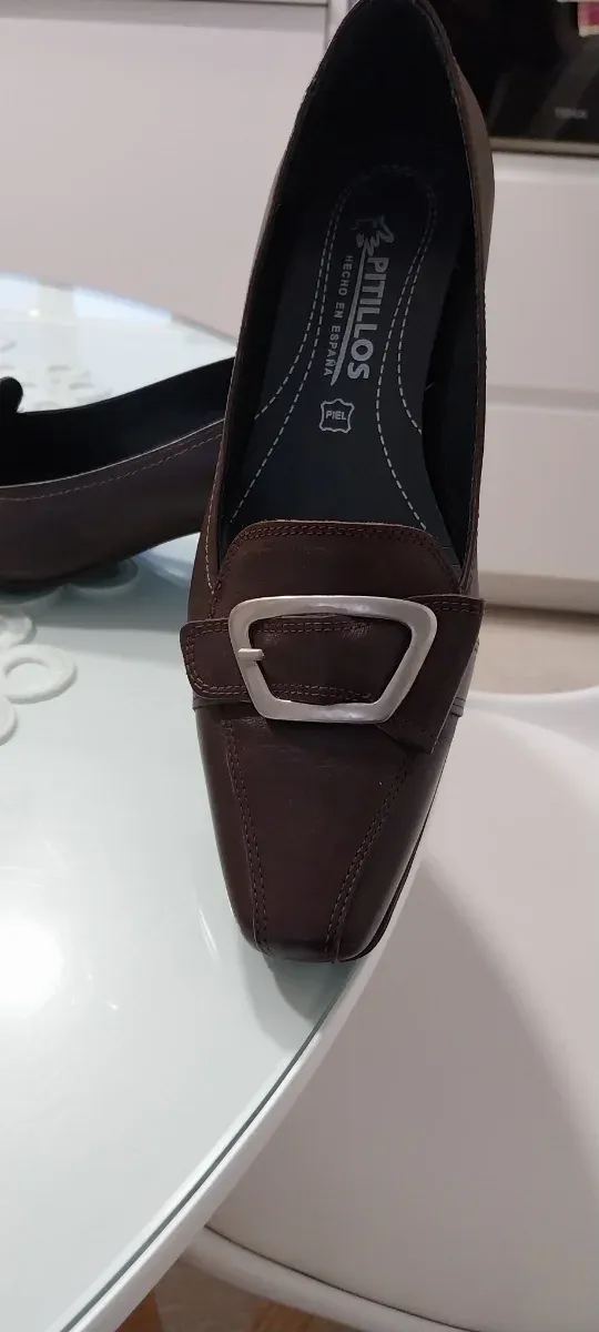 Zapatos Pitillos Marrones Talla 39 Sin Usar