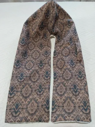 Bufanda con capucha de lana y angora