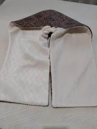 Bufanda con capucha de lana y angora