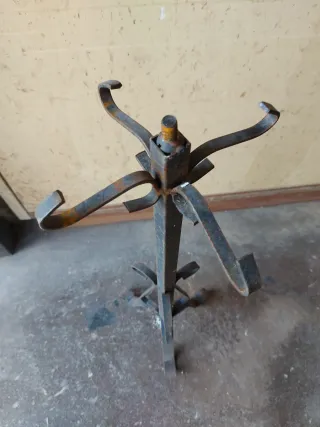 Accessorio camino in metallo nero