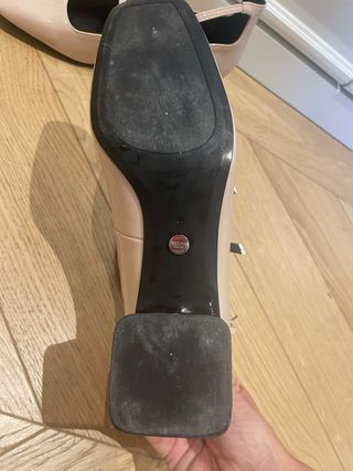 Zapatos Mary Jane Beige