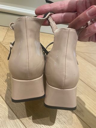 Zapatos Mary Jane Beige