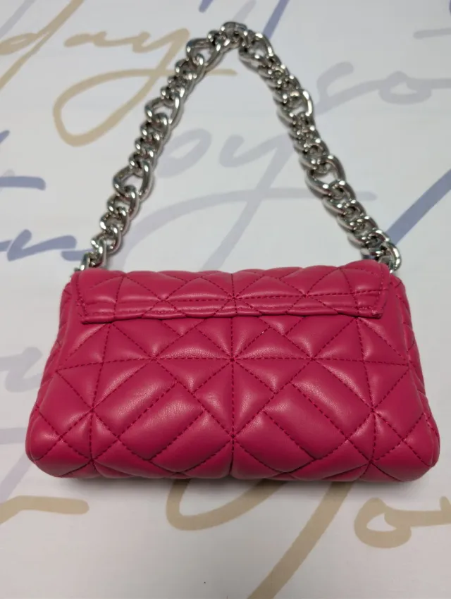 Bolso Zara rosa fucsia acolchado