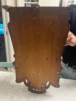 Orologio a pendolo da parete vintage in legno