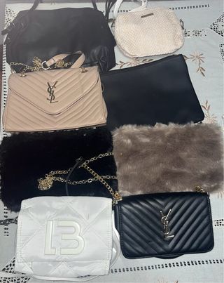 Lote de 8 bolsos de mano y hombro