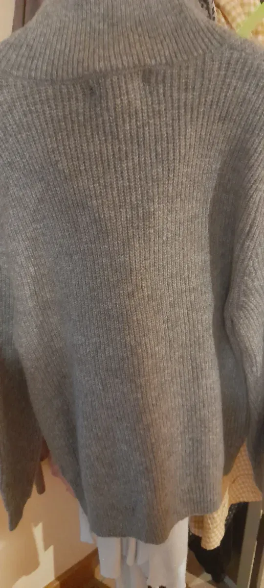 Jersey Zara niño 9-10 años cremallera gris