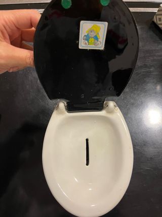 Salvadanaio vintage WC Follie