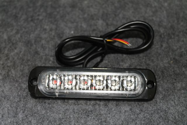 Luce stroboscopica a LED 6 LED 12V-24V di emergenza