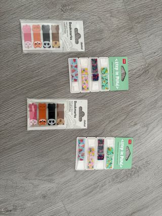 Segnapagina adesivi con fantasie frutta e animali