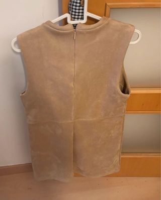 Vestido Mango Beige Invierno