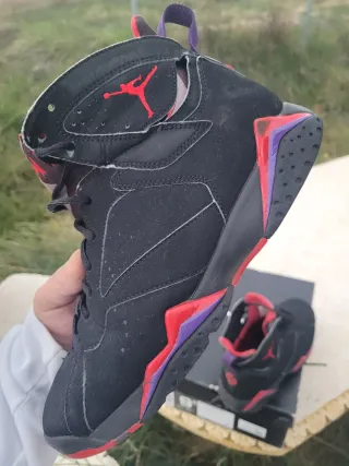 Scarpe Jordan Air 7 Retro Nere Rosse