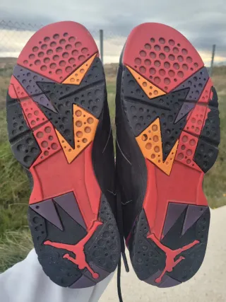 Scarpe Jordan Air 7 Retro Nere Rosse