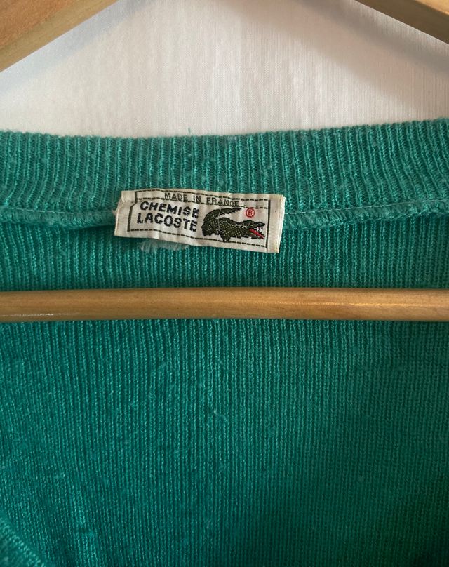 Jersey Lacoste Pico Verde Vintage