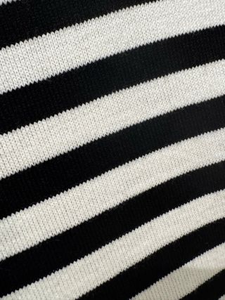 Vestido de punto rayas blanco y negro (talla M)