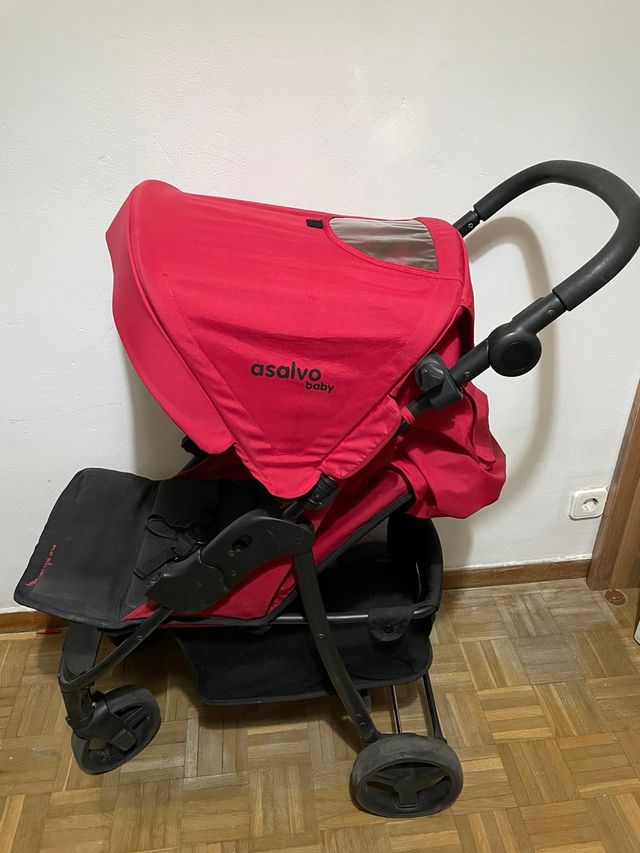 Carro de bebé Asalvo rojo