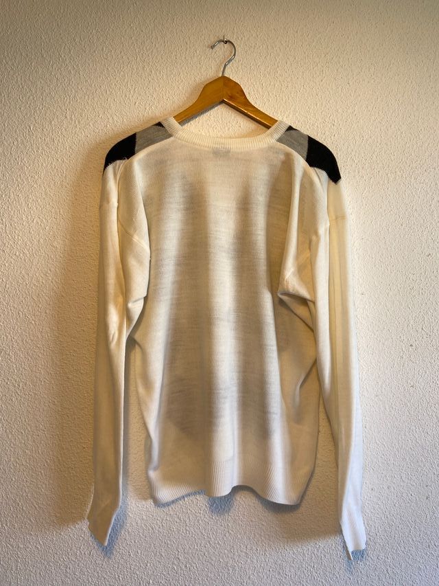 Jersey Lacoste Gris y Blanco Talla XL