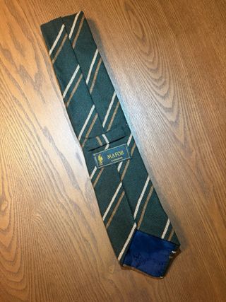 Corbata John Comfort Verde Rayas