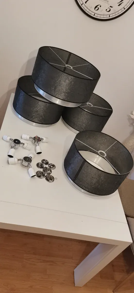 Pantallas de lámpara salón.