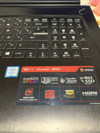 Portátil MSI GS73Stealth 8RD Intel Core i7