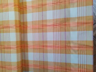 Tessuto rigato giallo H 280 cm