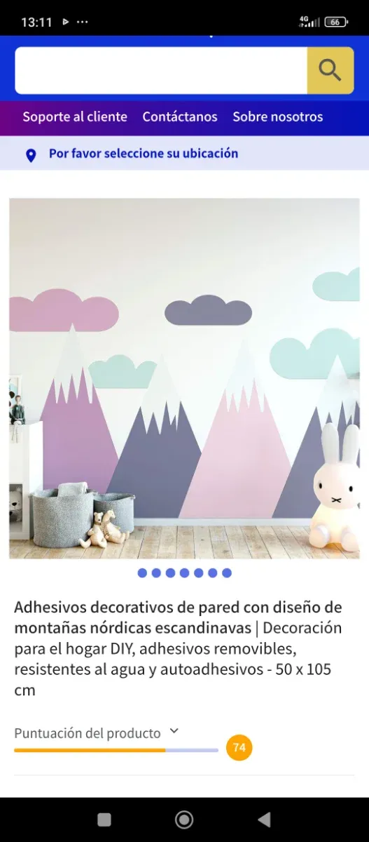 Adhesivos decorativos montañas nórdicas