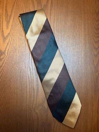 Corbata Vintage Rayas Seda