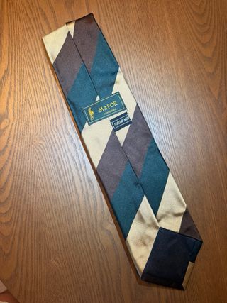 Corbata Vintage Rayas Seda