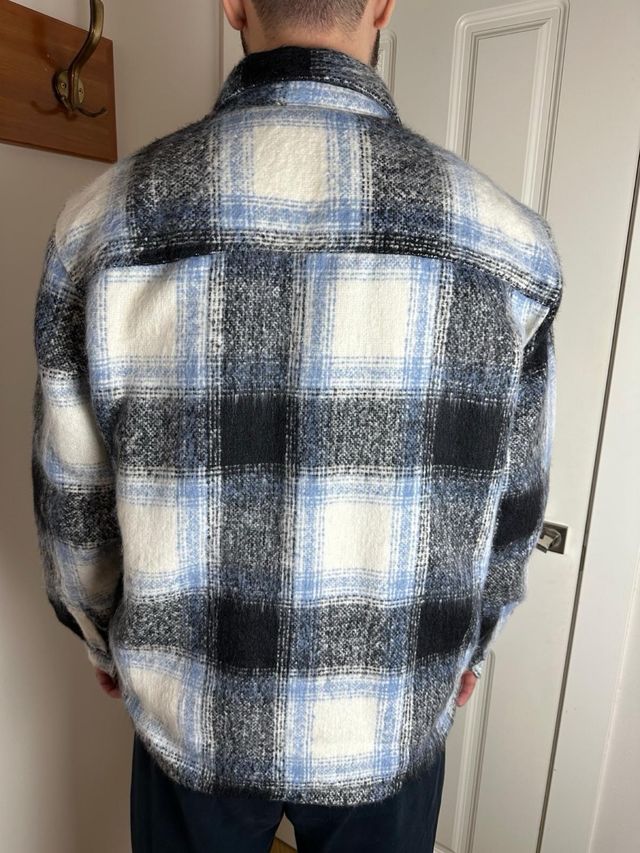 Chaqueta cuadros Pull&Bear hombre