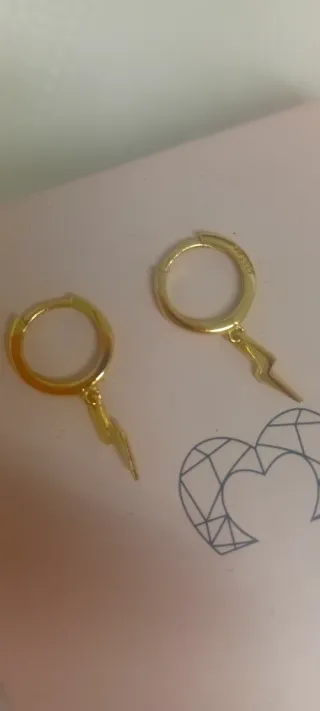 Pendientes Le Petite Marie Rayos Dorados