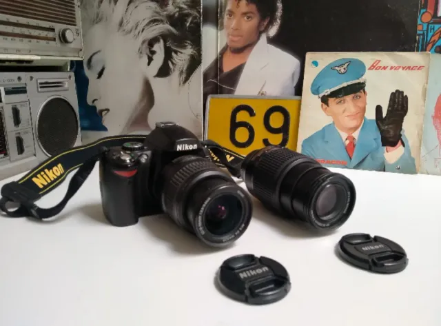 Cámara réflex Nikon D40 Negra