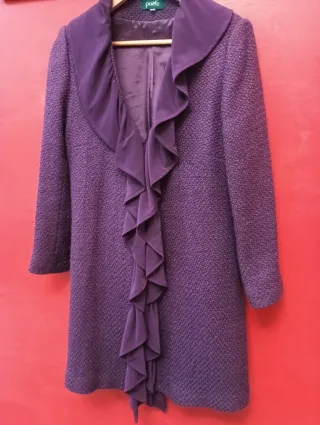 Abrigo Poete Morado Talla M