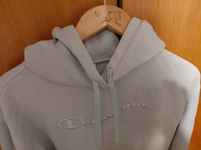 Sudadera Champion azul verdoso claro con Capucha