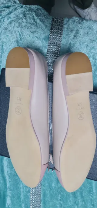 Chanel zapatos, manoletinas  rosa