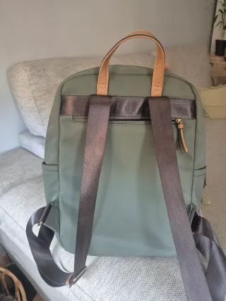 Mochila portátil verde