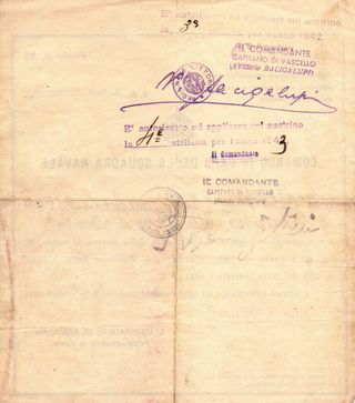 Documento Militare Littorio 1941