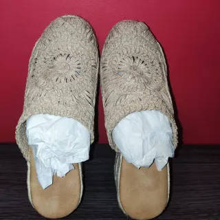 Zapatos de esparto con plataforma para mujer