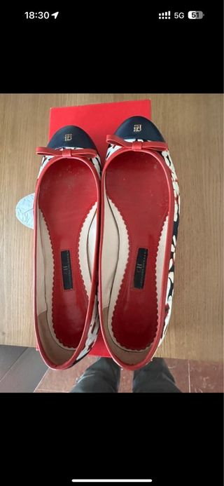 Manoletinas CH Multicolor/Rojo